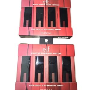 e.l.f. Glossy Lip Stain Shades 4 Days Kit - Red and Pink Tones